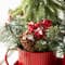 Glitzhome® 21" Christmas Metal Potted Triple Trees Centerpiece